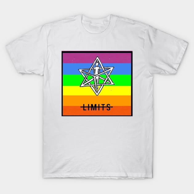 No Limits Merkaba Rainbow #1 T-Shirt by imetatron